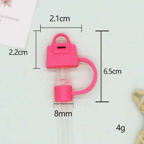 Cute Cartoon Silicone Straw Cap Dust PlugTumbler Straw Toppers for Tumblers, Dust-Proof Drinking Straw Caps for Reusable Straws Tips